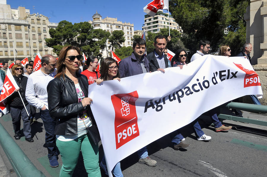 Manifestación del Día del Trabajo en Elche