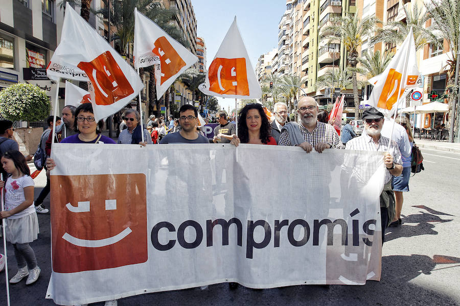 Manifestación del Día del Trabajo en Alicante