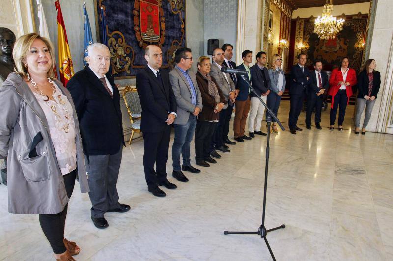 Recepción municipal de los premiados en la Gala Plataforma en Alicante