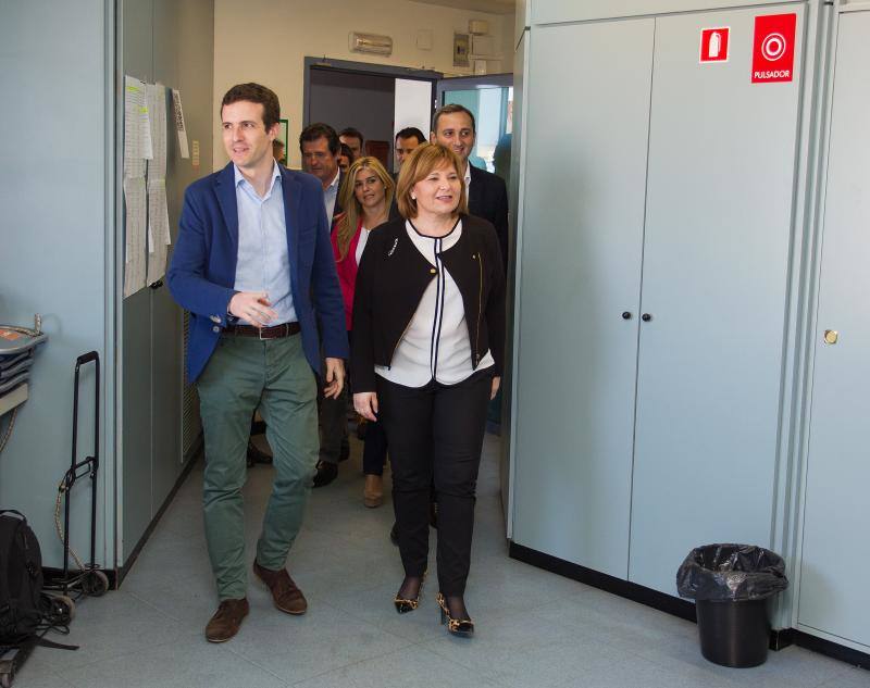 Pablo Casado asiste a la reunión del Comité de Campaña del PP de la provincia