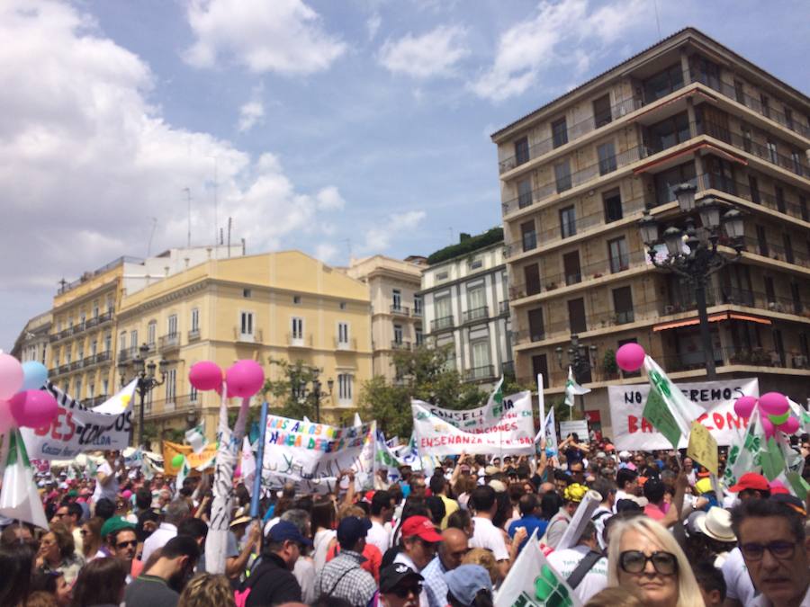 Manifestación por la libertad educativa en Valencia