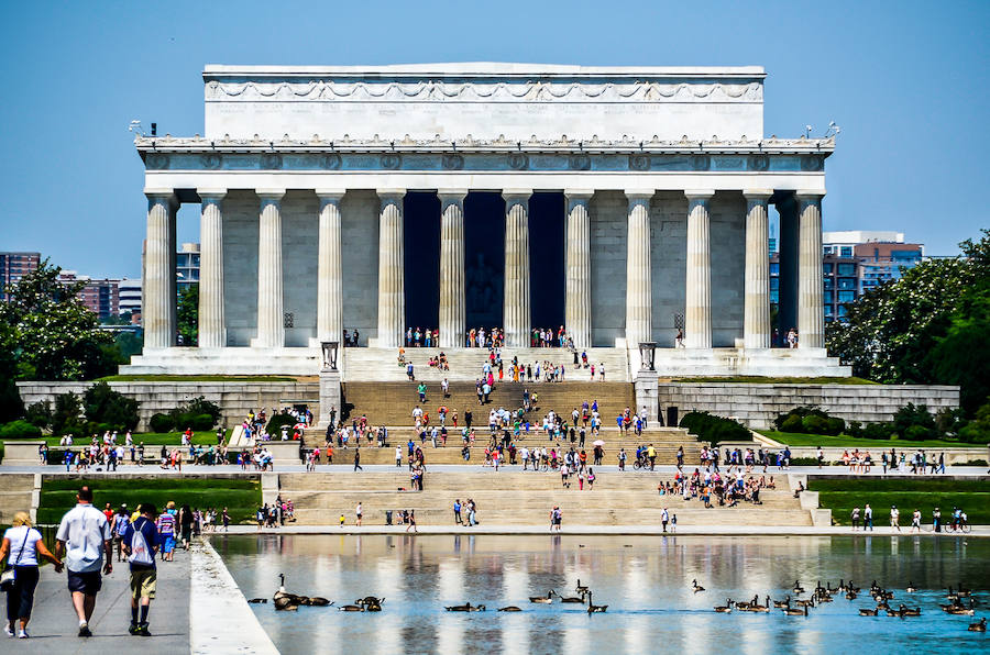 La piscina reflectante y el monumento a Lincon, Washington D.C.