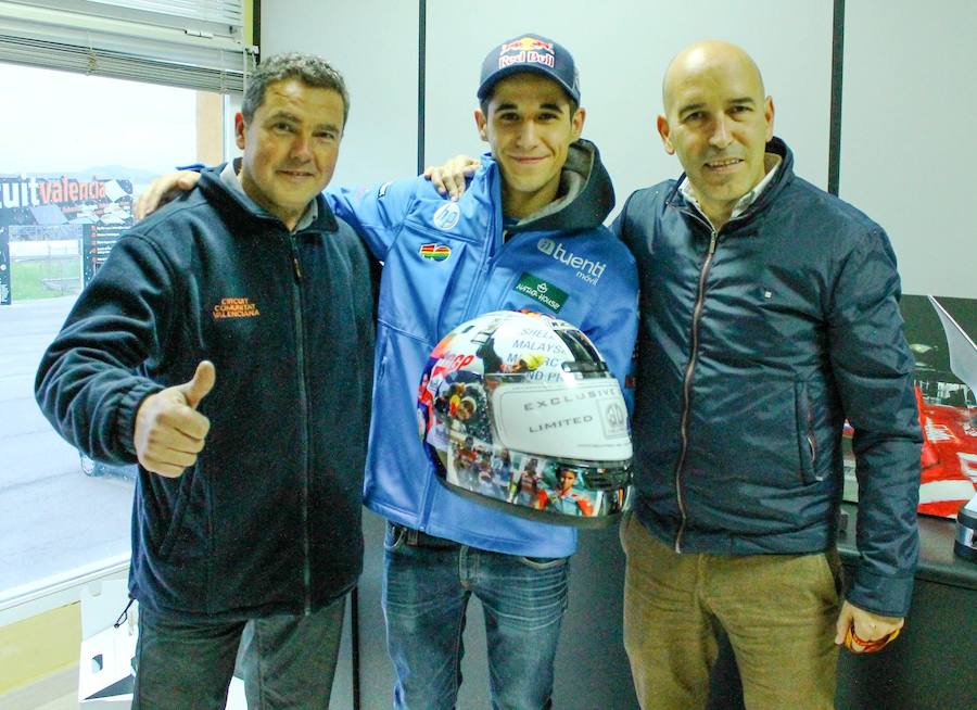 Fotos de Luis Salom en la Cuna de Campeones de Cheste