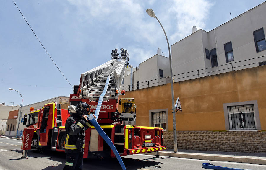 Incendio en el barrio San Agustín