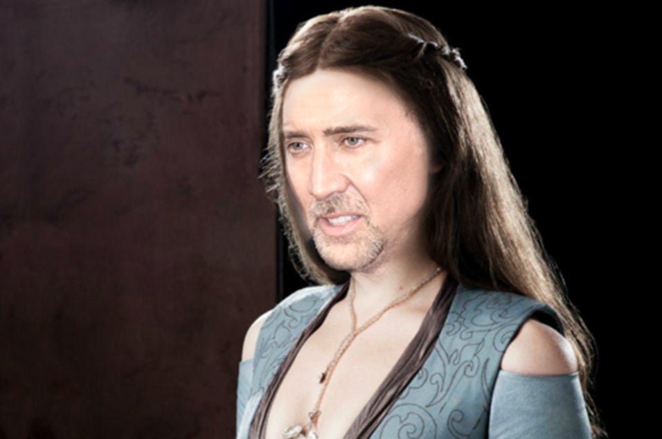 Fotos de Nicolas Cage en la piel de los personajes de &#039;Juego de Tronos&#039;