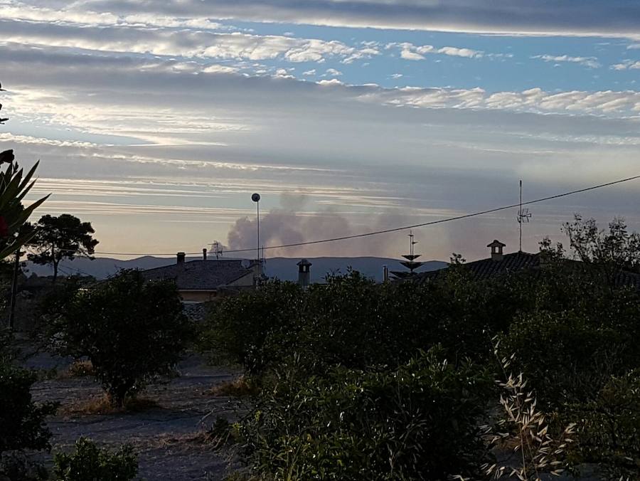 Fotos del incendio en Bolbaite, Chella, Anna, Cotes y Sellent