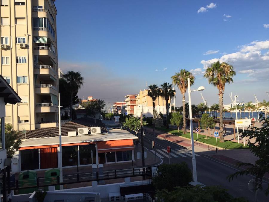 Fotos del incendio en Terrateig (16-06-2016)