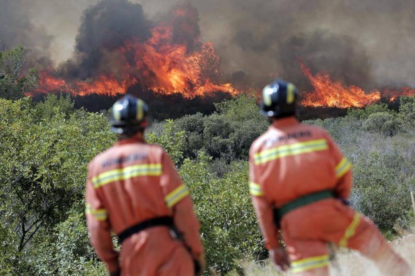 Fotos del incendio en Bolbaite, Chella, Anna, Cotes y Sellent