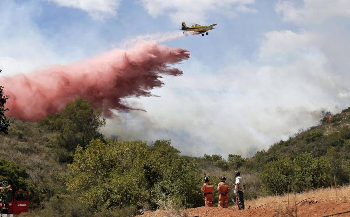 Fotos del incendio en Bolbaite, Chella, Anna, Cotes y Sellent