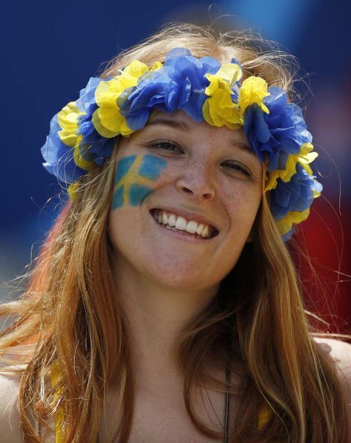 Fotos de las aficiones de Italia y Suecia de la Eurocopa 2016