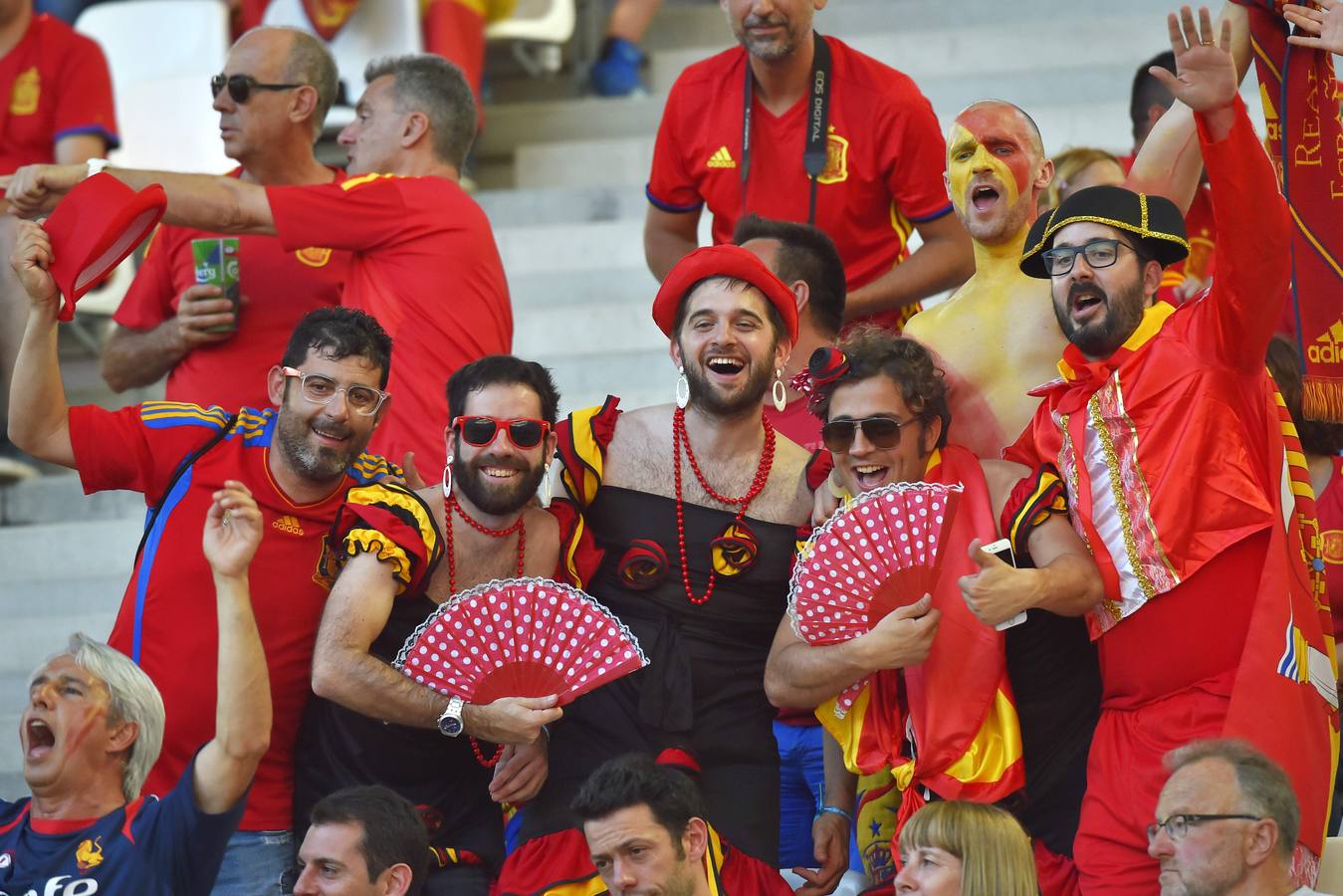 Los croatas controlados, los españoles animados