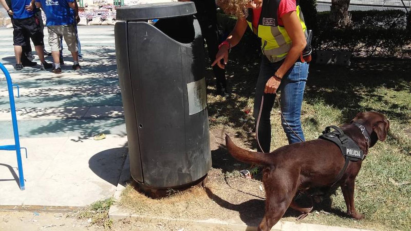 Máxima seguridad en la plaza de los Luceros