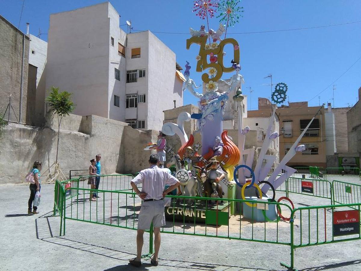 Todo listo para la cremà de Fogueres en el Raval