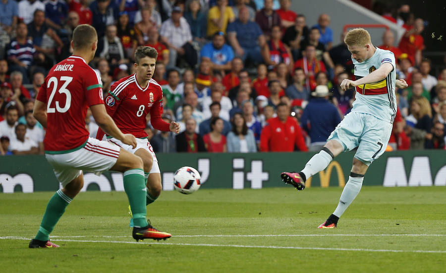 Las mejores imágenes del Hungría-Bélgica