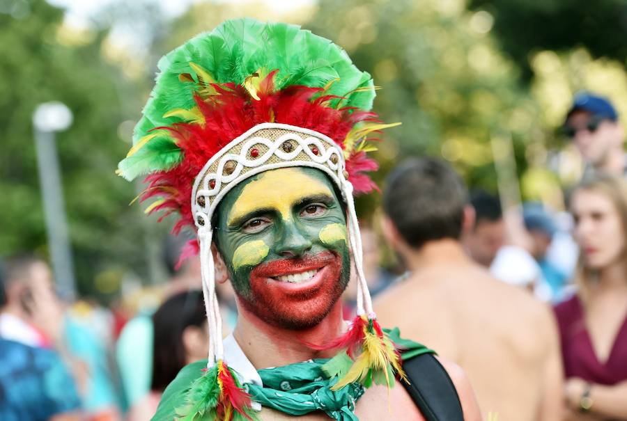 Fotos de los aficionados de Polonia y Portugal