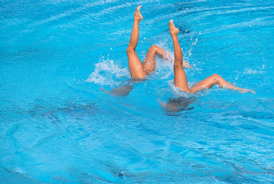 Dúo final del Trofeo Infantas de natación sincronizada en Alicante