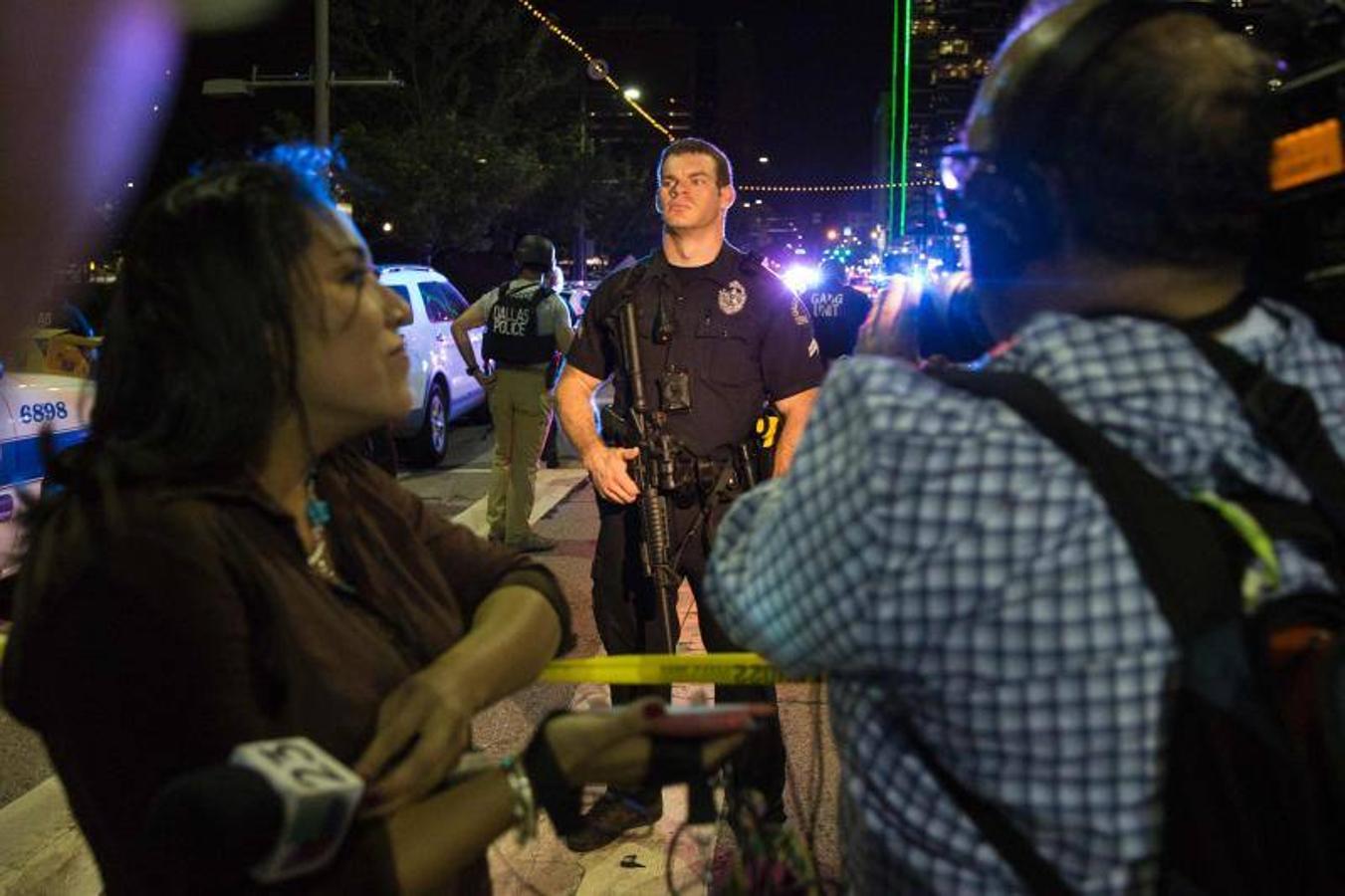 Fotos del tiroteo en Dallas: cuatro policías mueren frente a francotirados en una protesta