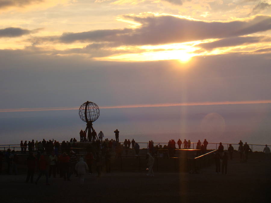 El Sol de Media Noche desde Cabo Norte. 