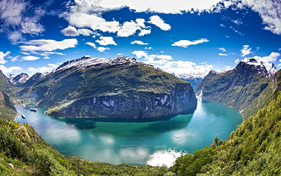 El fiordo de Geiranger, en Romsdal. 
