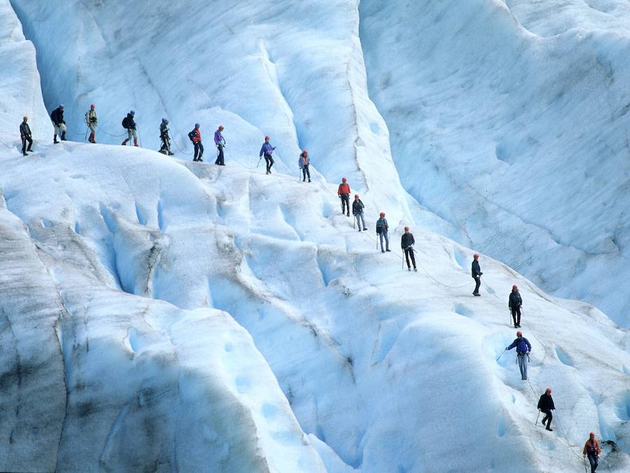 El glaciar de Jostedals, en las islas Svalbard. 