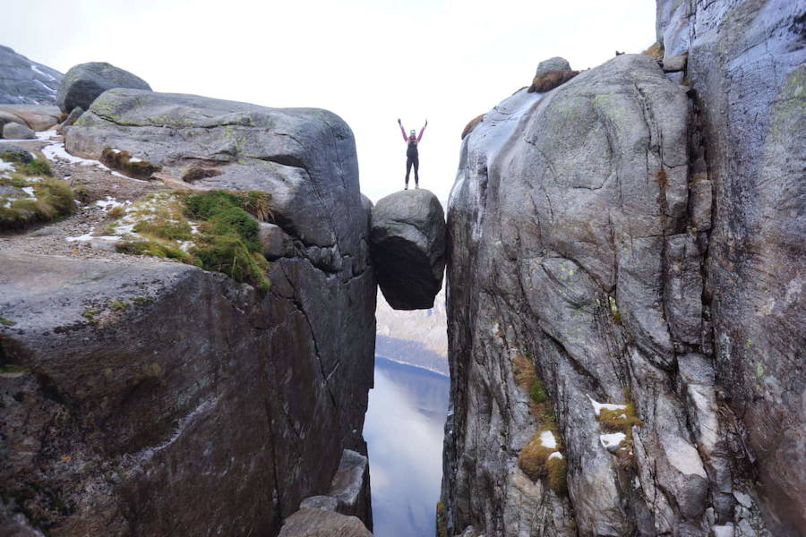 Kjerag, en el fiordo de Lyse. 