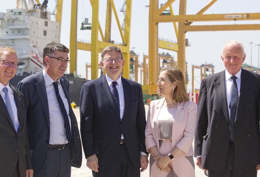 Fotos de la inauguración del nuevo muelle Costa en el puerto de Valencia