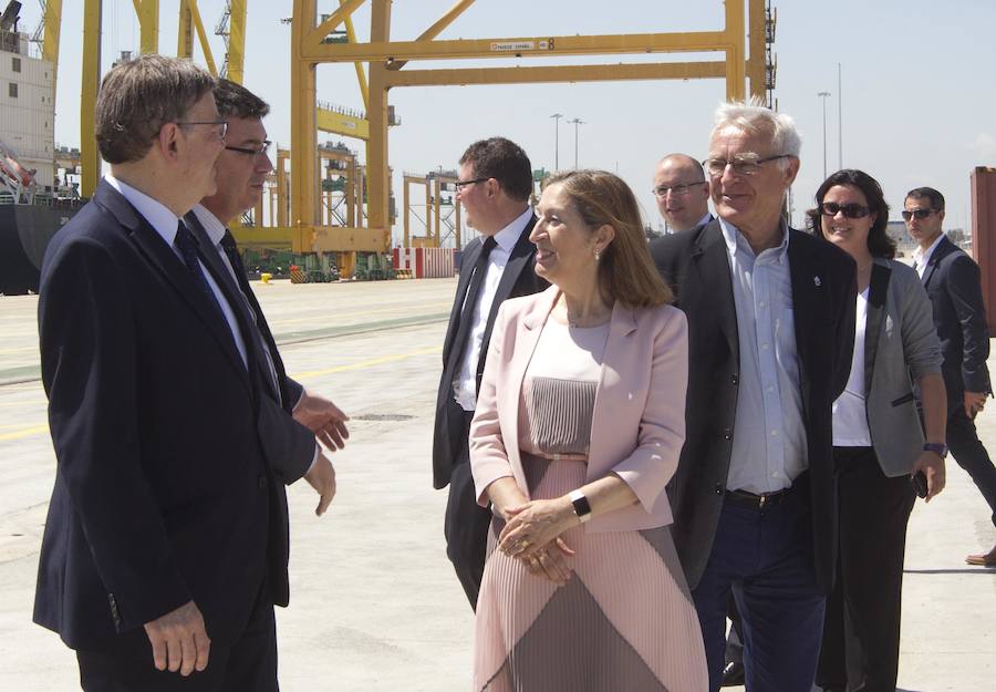 Fotos de la inauguración del nuevo muelle Costa en el puerto de Valencia