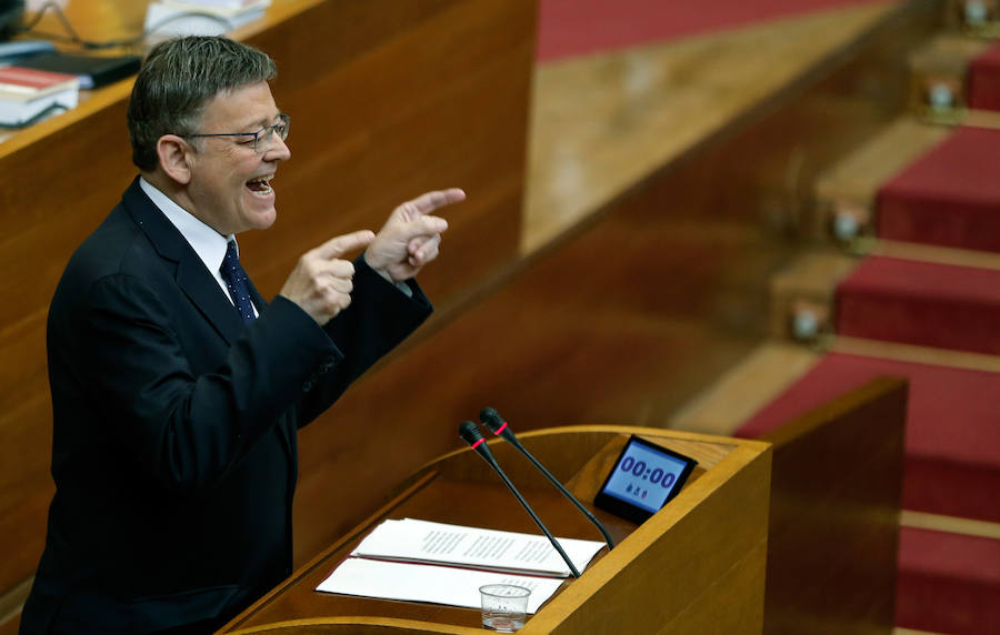 Sesión de control a Ximo Puig en Les Corts