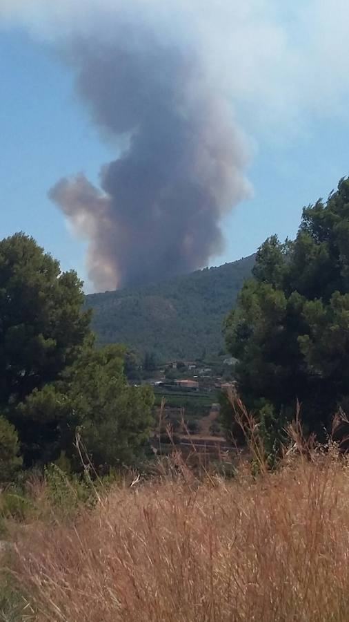 Incendio declarado en Artana