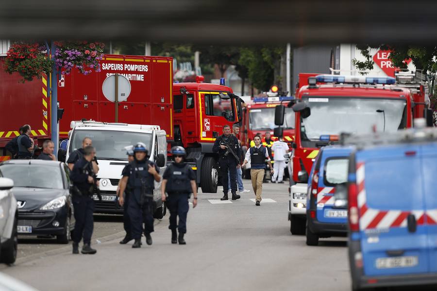 Sangriento asalto a una iglesia de Normandía