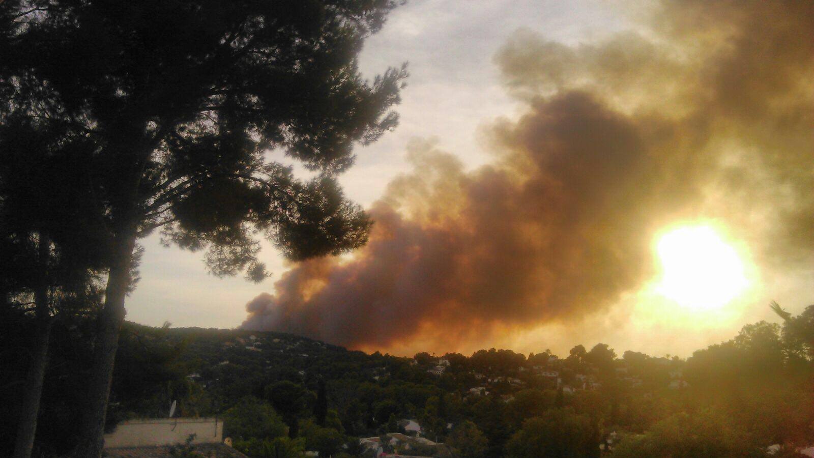 Fotos del incendio de la Granadella, en Xàbia y Benitatxell