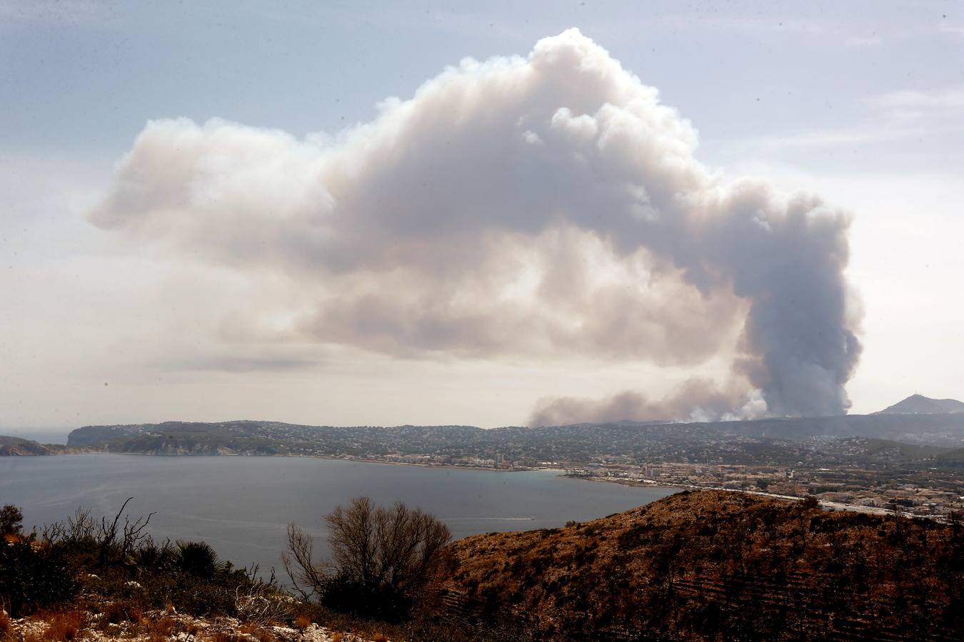 Fotos del incendio de la Granadella, en Xàbia y Benitatxell