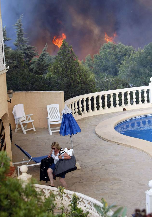 Fotos del incendio de la Granadella, en Xàbia y Benitatxell