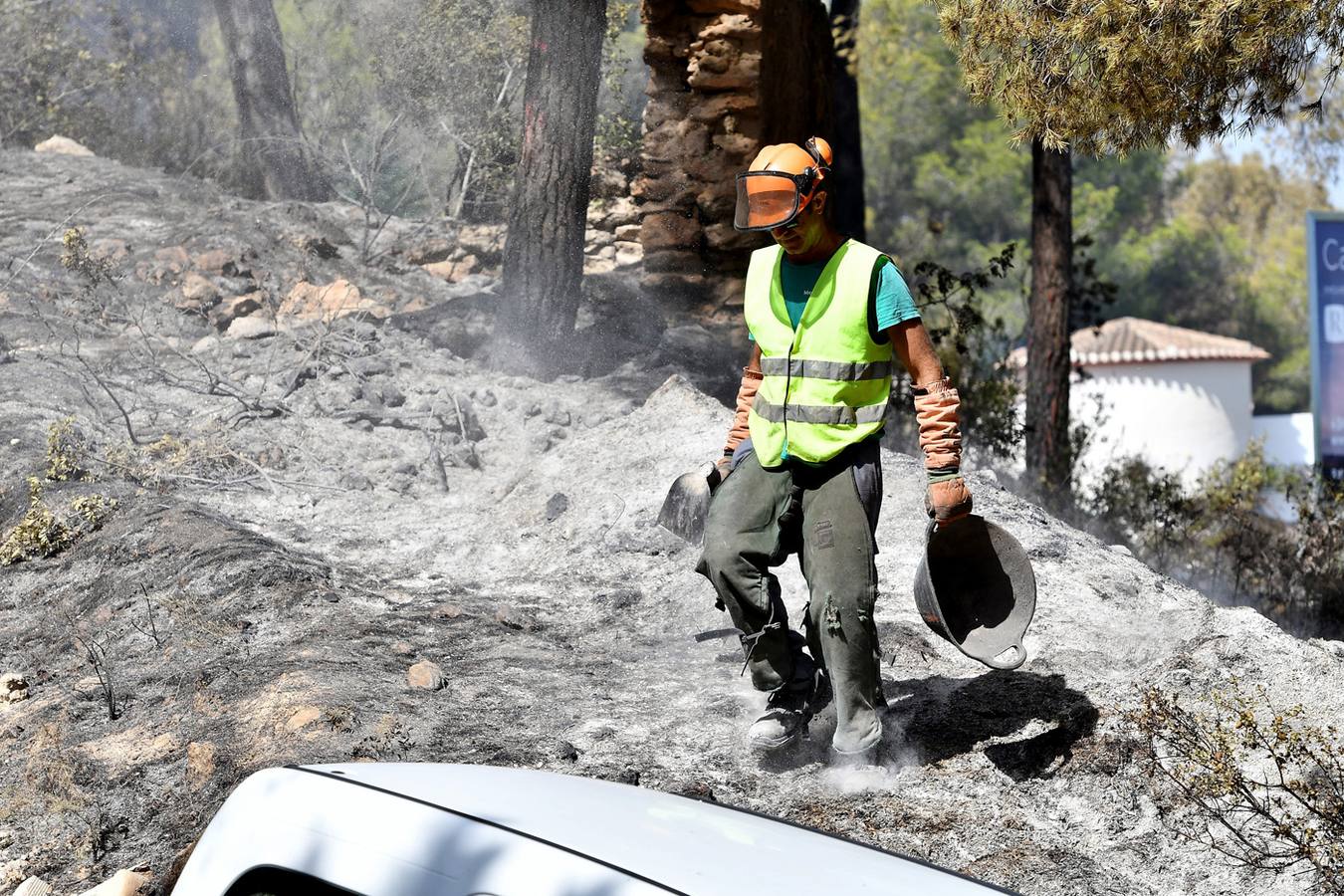 Fotos del incendio de la Granadella, en Xàbia y Benitatxell