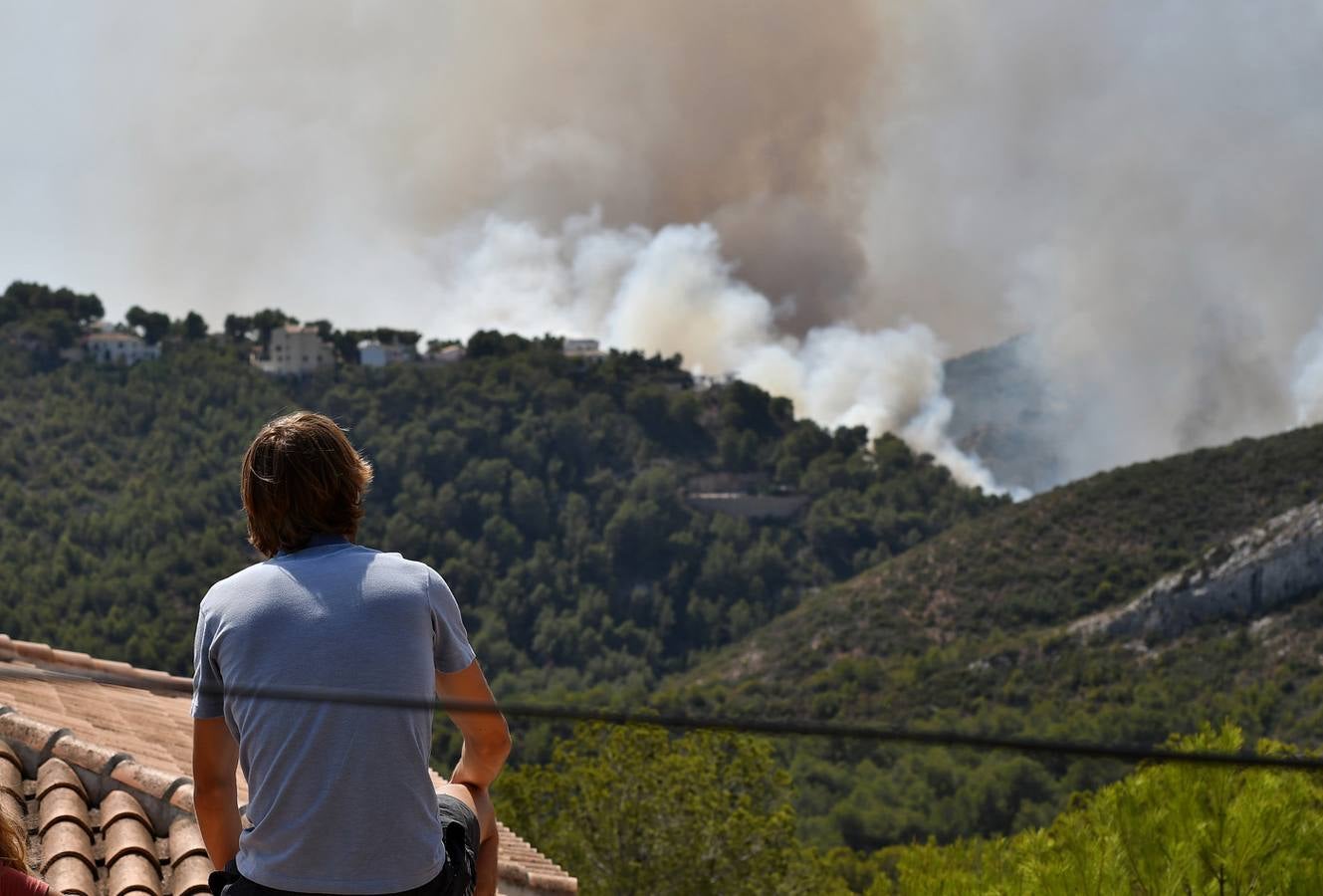 Fotos del incendio de la Granadella, en Xàbia y Benitatxell