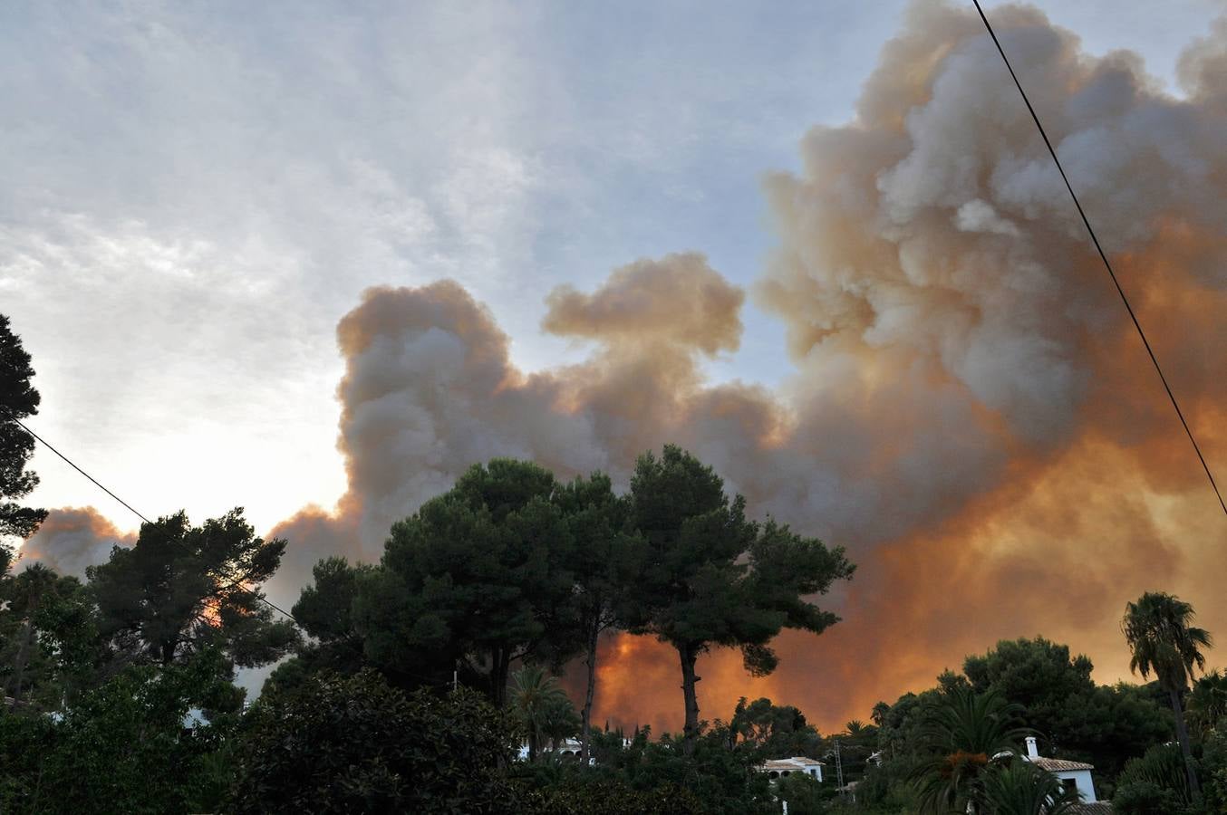 Fotos del incendio de la Granadella, en Xàbia y Benitatxell