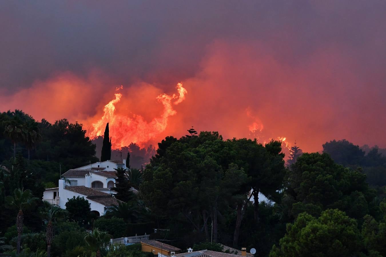 Fotos del incendio de la Granadella, en Xàbia y Benitatxell