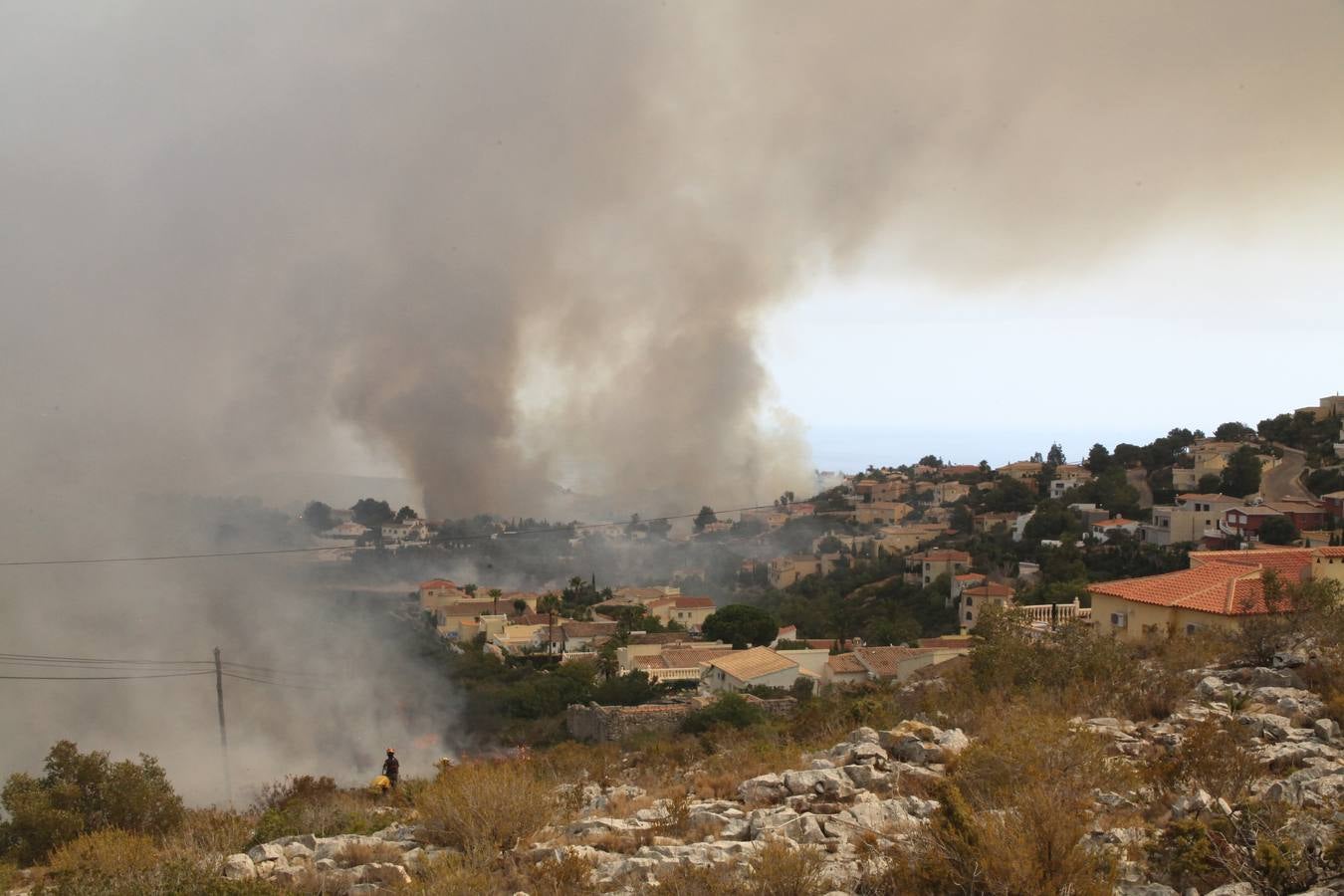 Fotos del incendio de la Granadella, en Xàbia y Benitatxell