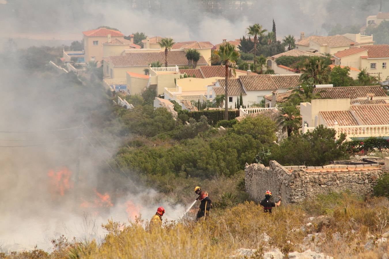 Fotos del incendio de la Granadella, en Xàbia y Benitatxell