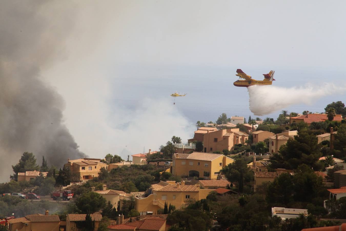 Fotos del incendio de la Granadella, en Xàbia y Benitatxell