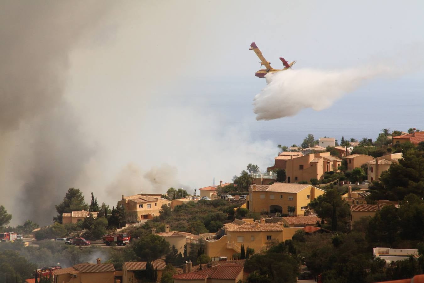 Fotos del incendio de la Granadella, en Xàbia y Benitatxell