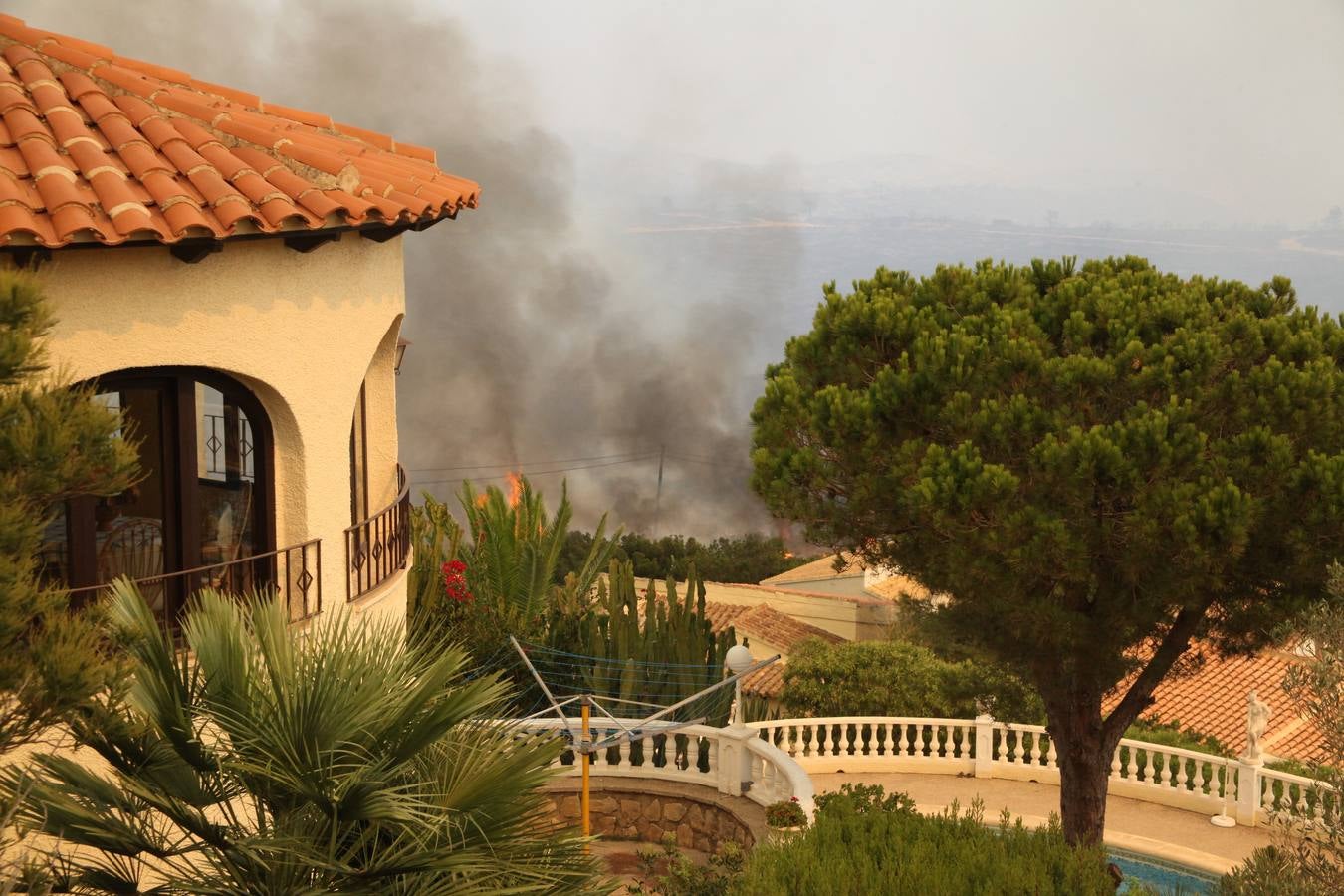 Fotos del incendio de la Granadella, en Xàbia y Benitatxell