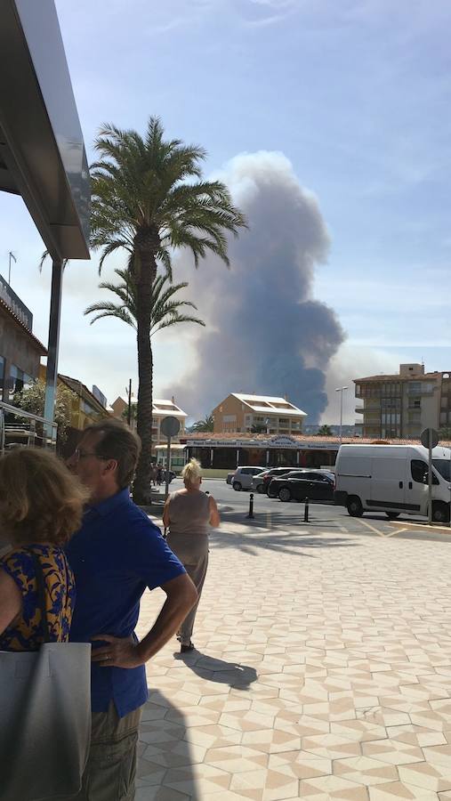 Fotos del incendio de la Granadella, en Xàbia y Benitatxell