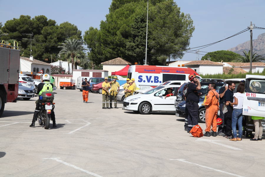 Fotos del incendio de la Granadella, en Xàbia y Benitatxell