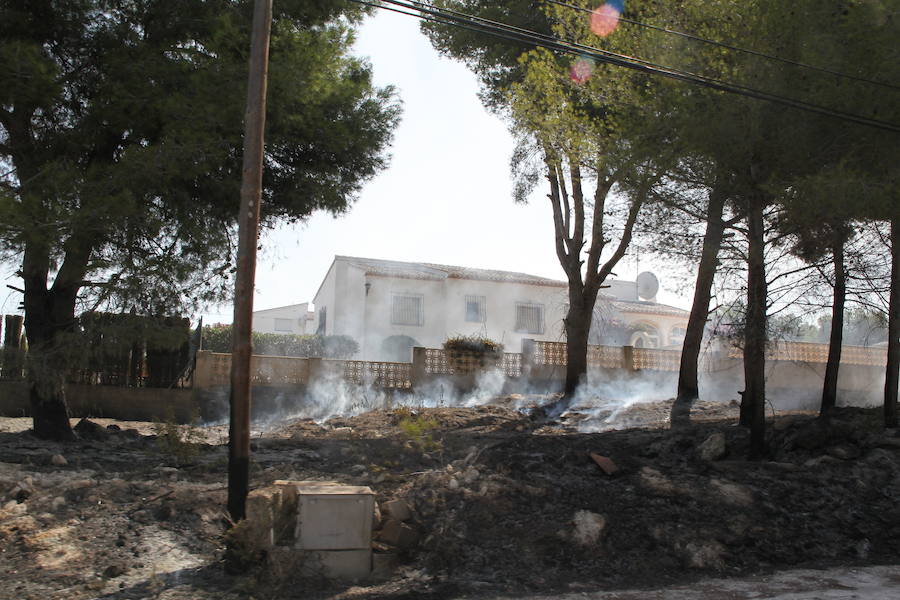 Fotos del incendio de la Granadella, en Xàbia y Benitatxell