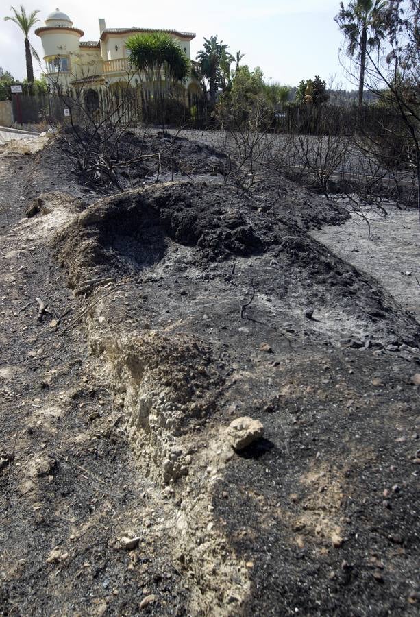 Fotos del incendio de la Granadella, en Xàbia y Benitatxell