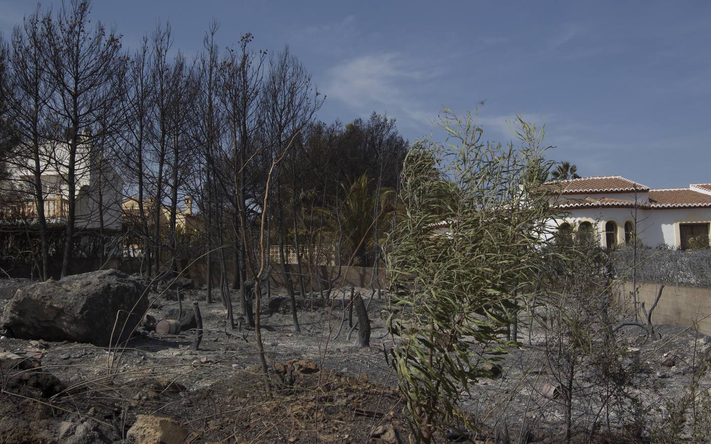 Fotos del incendio de la Granadella, en Xàbia y Benitatxell