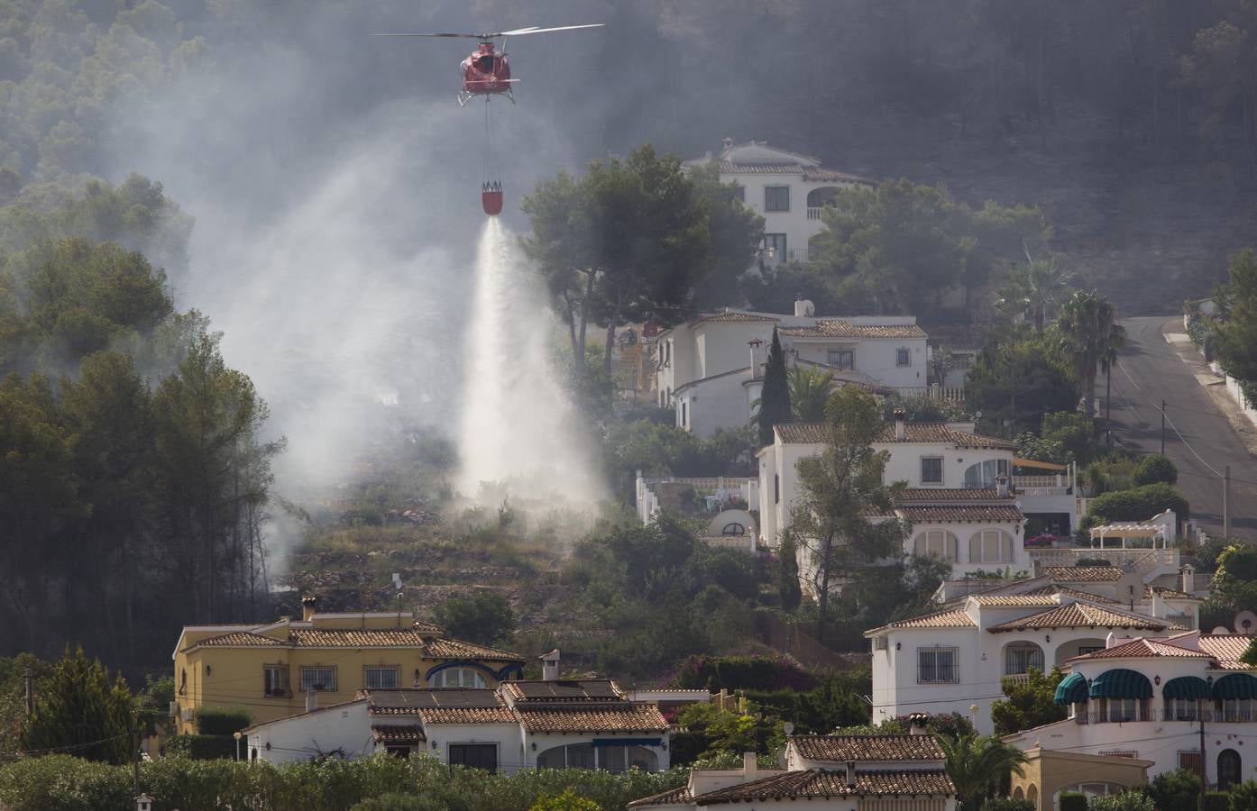 Fotos del incendio de la Granadella, en Xàbia y Benitatxell