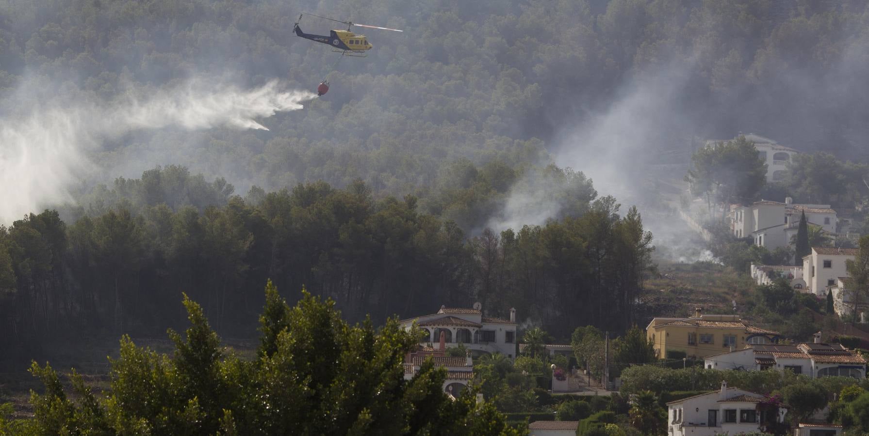 Fotos del incendio de la Granadella, en Xàbia y Benitatxell