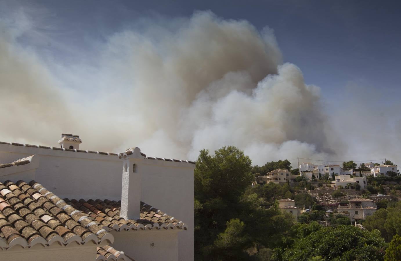 Fotos del incendio de la Granadella, en Xàbia y Benitatxell